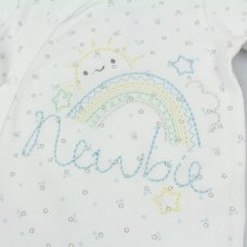 M15934: Baby " Newbie" Cotton Sleepsuit (NB-3 Months)